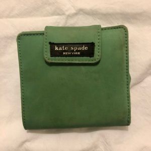 Kate Spade Green Nylon Wallet